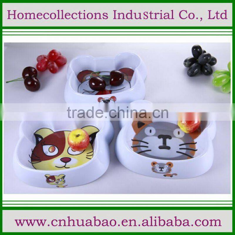 Cheap melamine dog bowl plastic pet dog/cat food/drinking bowl, weighted dog bowls
