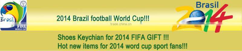 2014 brasil football world cup pvc shoe key ring