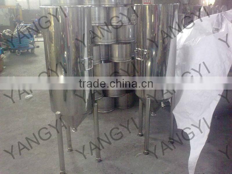 small brewery stainless steel beer fermenter