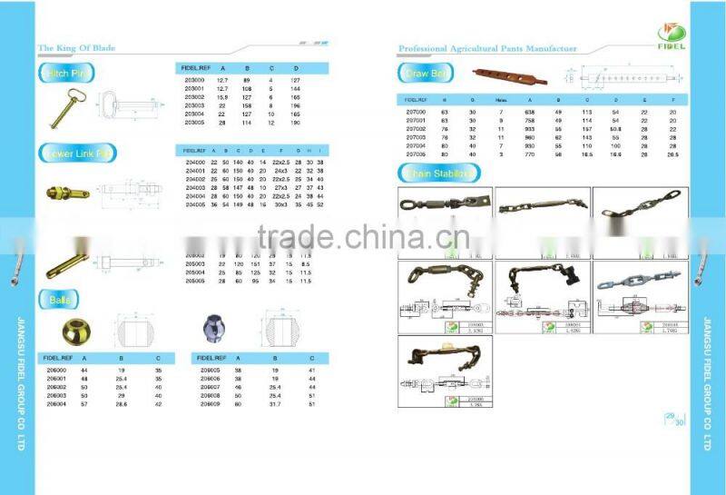 TOPLINK LINKAGE ASSEMBLY TRACTOR LINK PIN