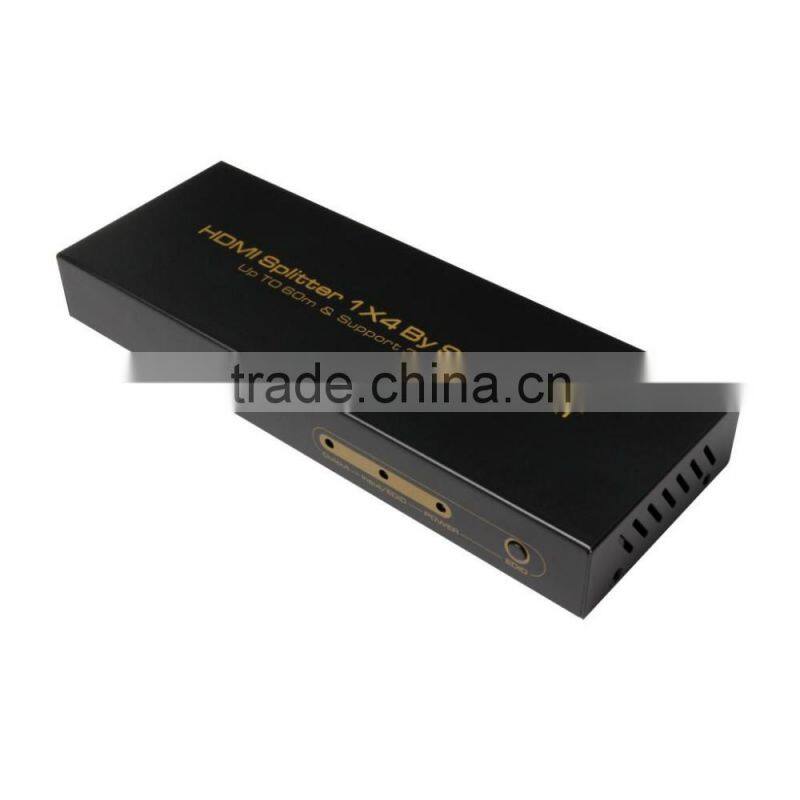 Best HDMI Splitter 1x4 by 2CAT Extend 60M full HD with four receiver (Support 3D)UK