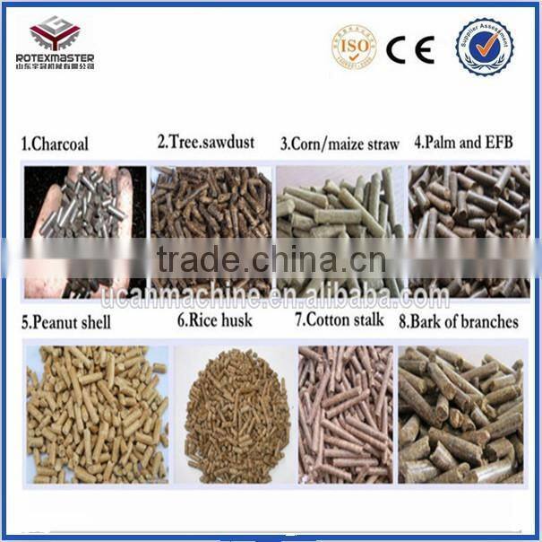 Rotex biomass pellet machine press rubber wood pellet