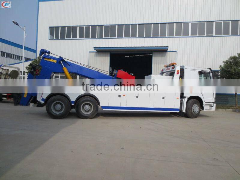 6*4 Sinotruk HOWO rear double axles Wrecker Truck 25 ton