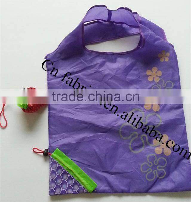 Wholesale custom polyester reusable folding shopping bags