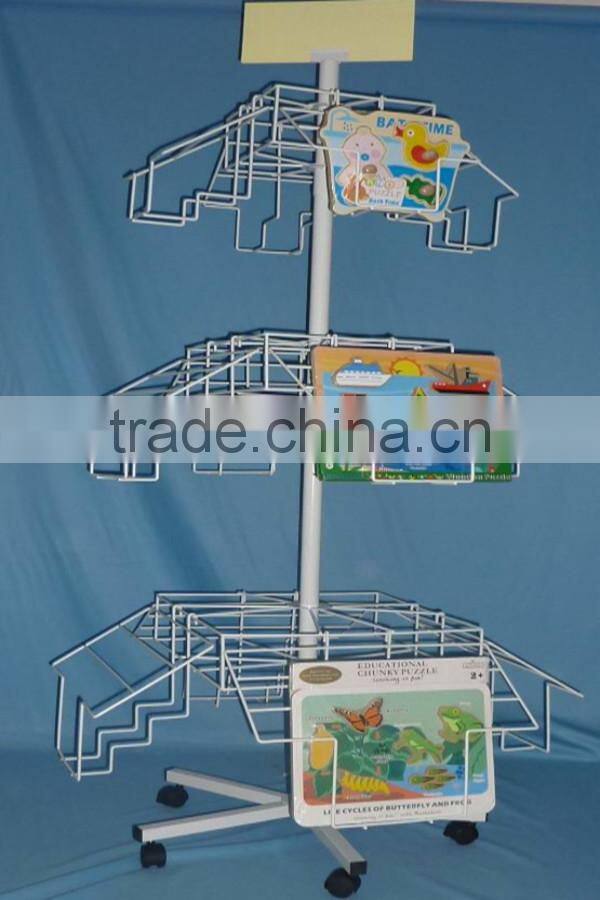 Flexible Multi-Tier Spinning toy display stand