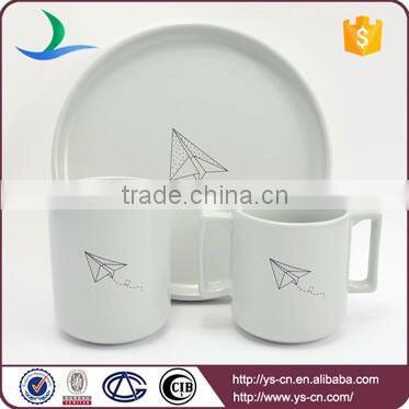 Household air plane design ceramic children suit creative tableware