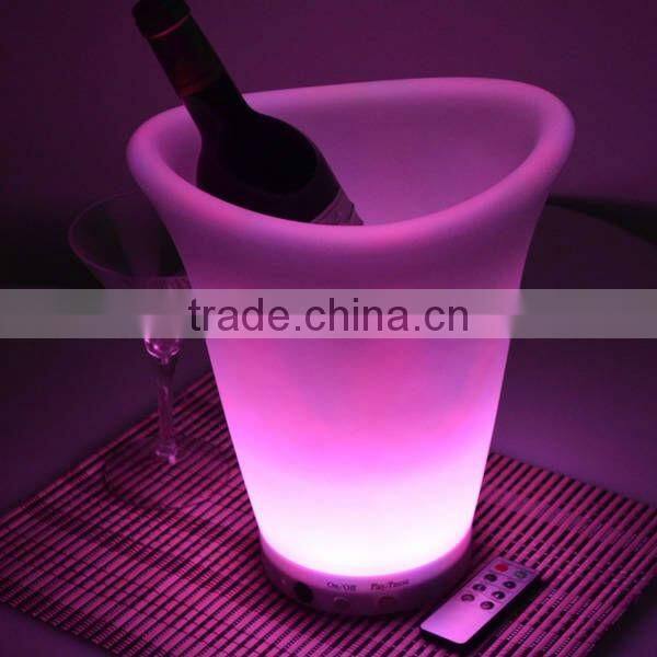plastic led ice bucket color changing ightclubs LED light up ice bucket Champagne beer bucket