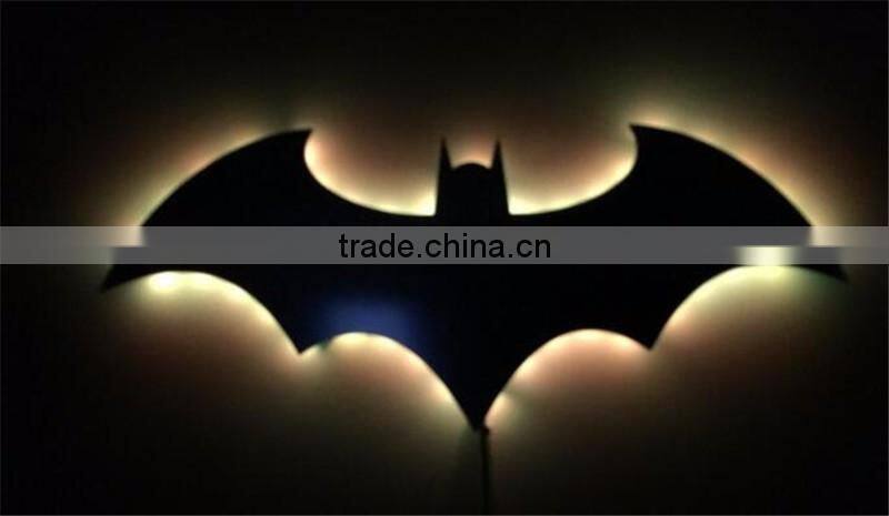 Bat lamp Mirror lamp Batman mirror lamp with remote control Colorful KTV corridor background wall lamp