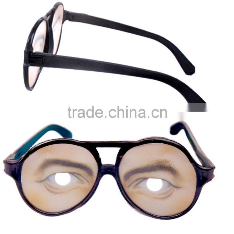 Funny Eye Disguise Glasses Toy Tricking Prop for Halloween April Fools' Day Costume Party Accessory Male Style