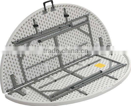 2017 Hot sale plastic round outdoor blow mold folding table