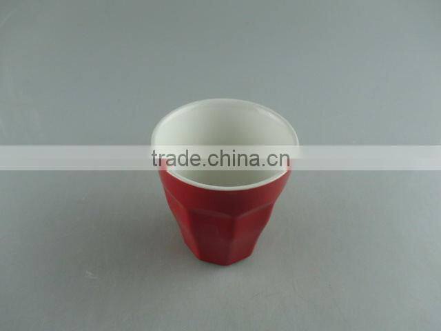 Cheap stocked glazed round ceramic cup ,coffee cup without handle