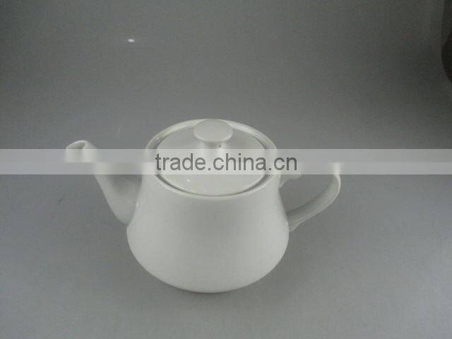 Stocklot white cheap ceramic teapot