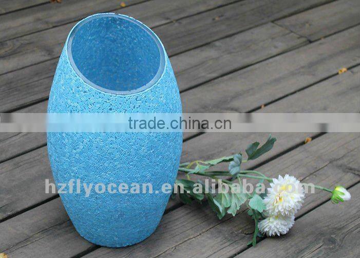 masaic glass vase,decorative vase