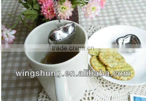 WS-HTT7 Tea strainer novelty desion heart shaped tea balls phare locking infuser filter tea infuser tea maker