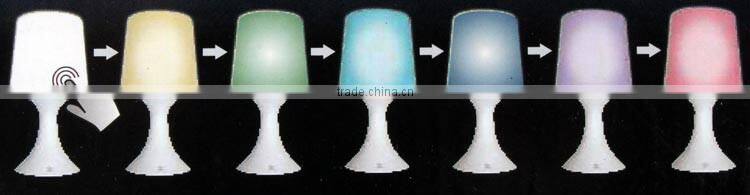 New design decorative battery operated color changing modern table lamp