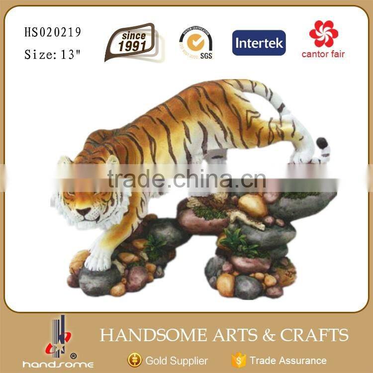 13 Inch Handicraft Product Resin Tiger Statue
