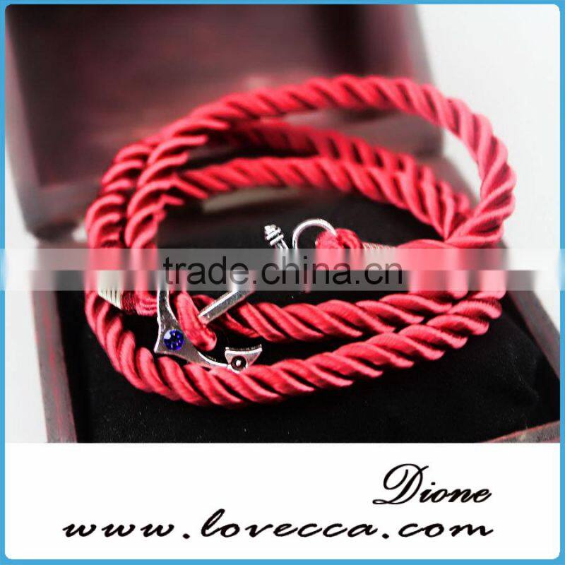 Fashion Beautiful Cute Anchor Bracelets for Men