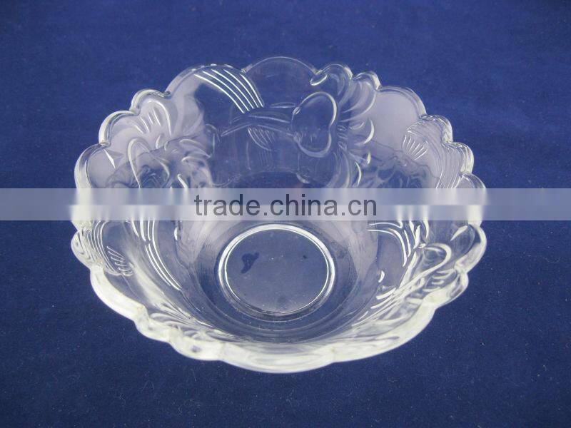 carved glass bowl, candy bowl