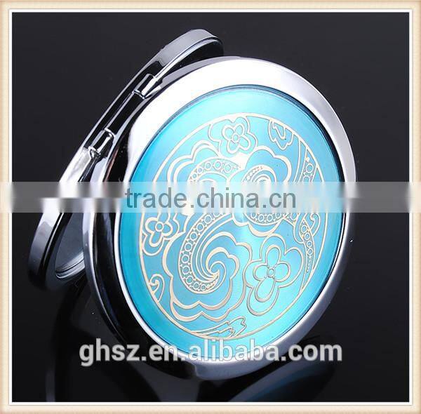 Customized metal crafts peacock animal mirror for make up factory