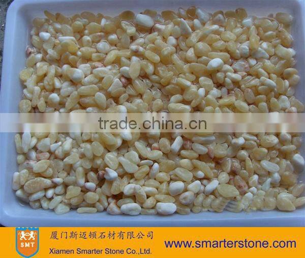 Cheap Machine-made Yellow Jade Pebble