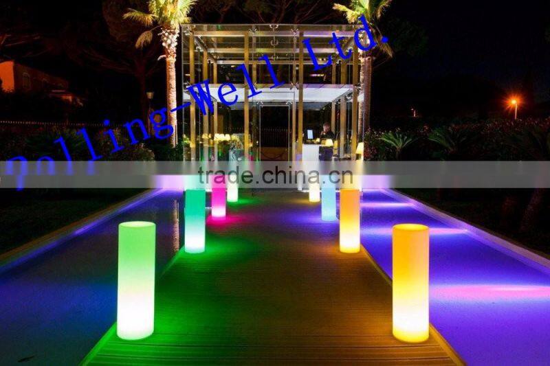 party decoration pillar with LED light/colorful led light up pillar different size available