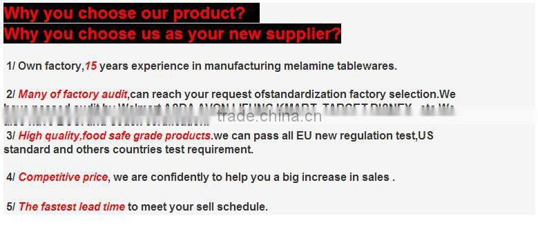 Archy Handle Hole Chinese Flower Melamine Spoon for Soup Dinnerware