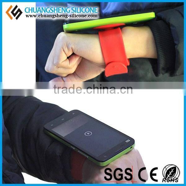silicone slap mobile phone holder, mobile phone stand, mobile phone support