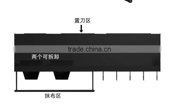 Factory sale black color hanging organizer utensil for kitchen wall rack