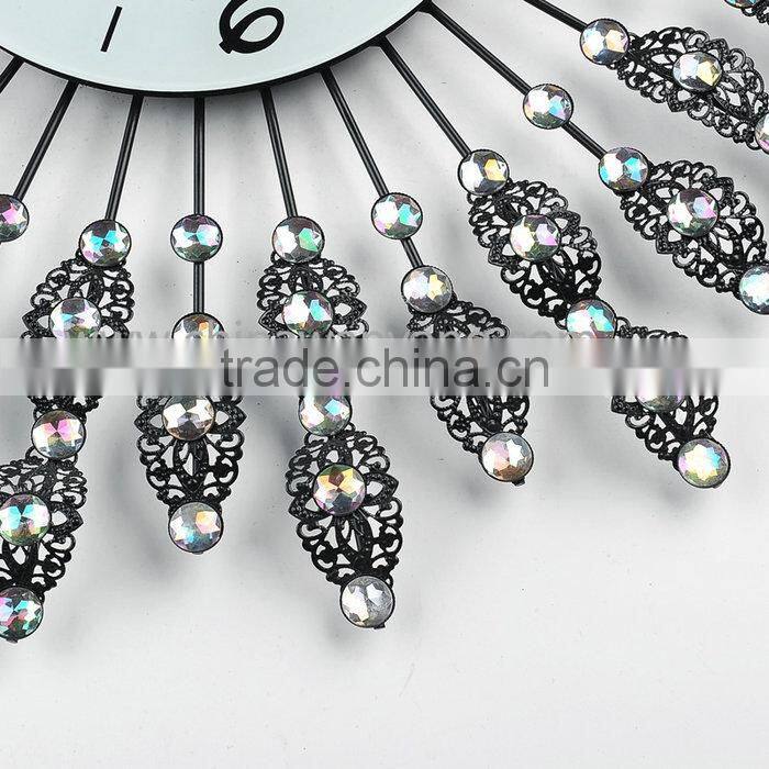 Custom Good Quality Lower Price Crystal Clear Design Wall Clock