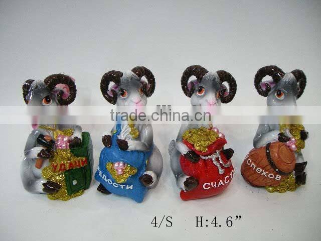 2015 fashion resin sheep crafts