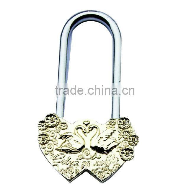 Heart shape zinc alloy padlock