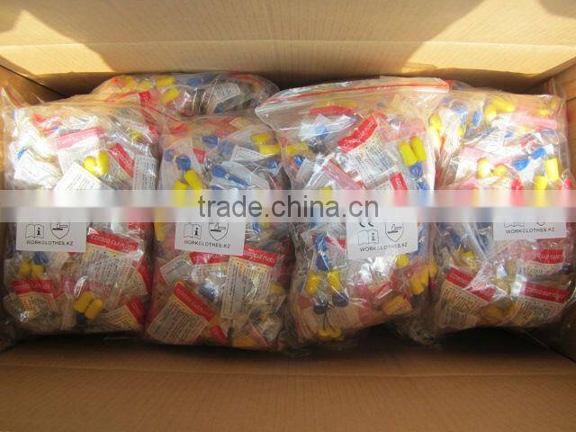 DDSAFETY Cheap Wholesale Earplug With PU Foam Corded Yellow