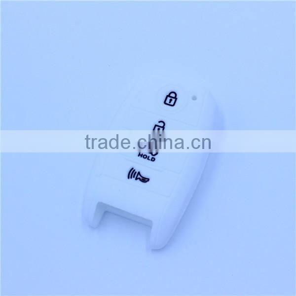 Silicone car key jacket for hyundaikia 4 buttons, silicone car key covers