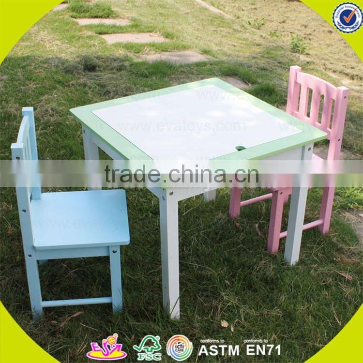 Wholesale dining table and chairs fashionable wooden table and chairs set high quality baby table and chair W08G104
