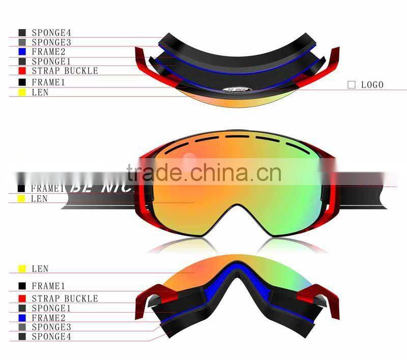 TPU frame stylish snow glass balls,ski snowboard goggles,polarized sports eyewear