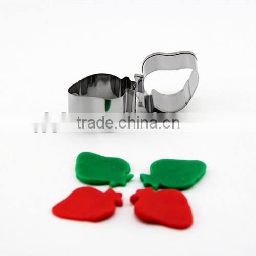 100% food grade wilton cake decorating tools strawberry shape cookie cutter