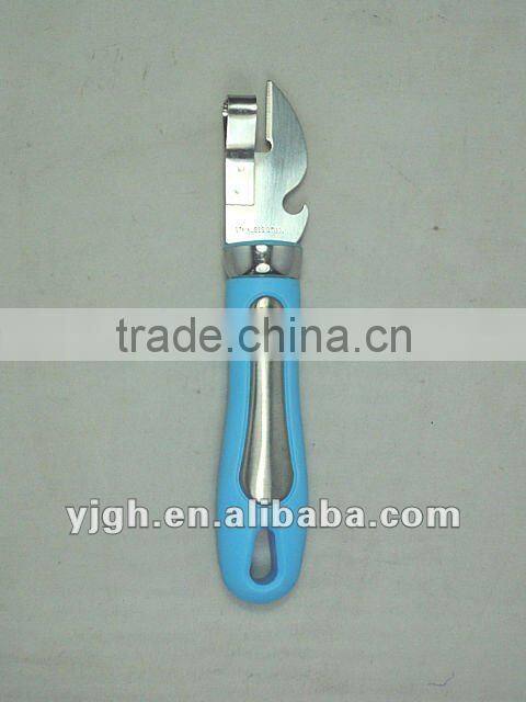 Stainless steel can opener safety bottle opener