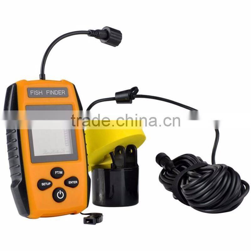 Hot selling 100m Portable digital lcd Handle wired Sonar Radar Fish Finder