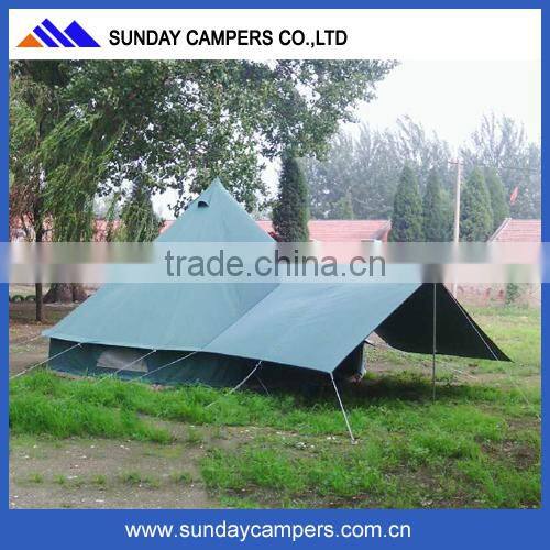 Cotton 5m canvas bell tent for family camping wedding