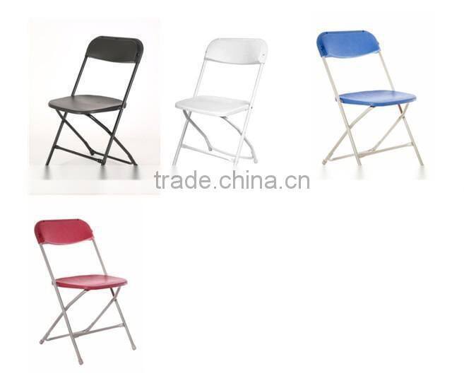 plastic folding chair with steel frame