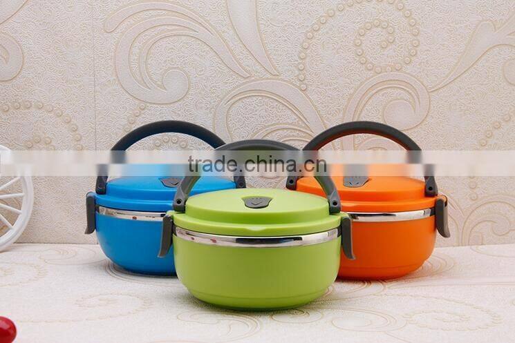 stainless steel camping 3 compartment lunch box