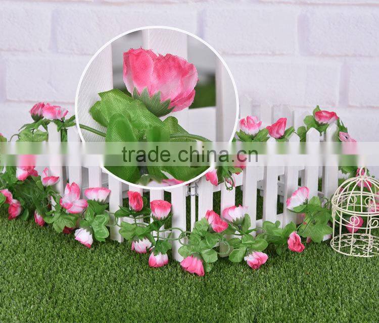 artificial hanging vine plant silk leaf garland