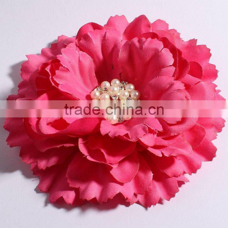 fabric flower clip fabric flower brooch for kids hair accessories