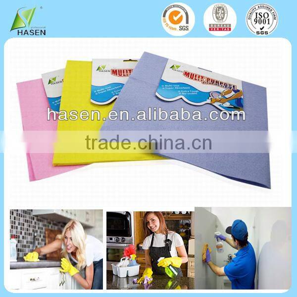 Multi-purpose magic reusable cleaning cloth polyester needle punched nonwoven fabric