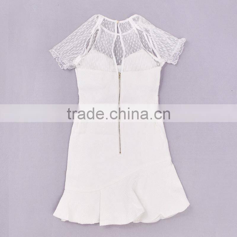 2014 New designer popular fashion plus size lace dress factory price bandage dress for retail wholesale