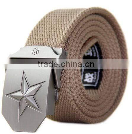 high quality black canvas belt custom canvas belt