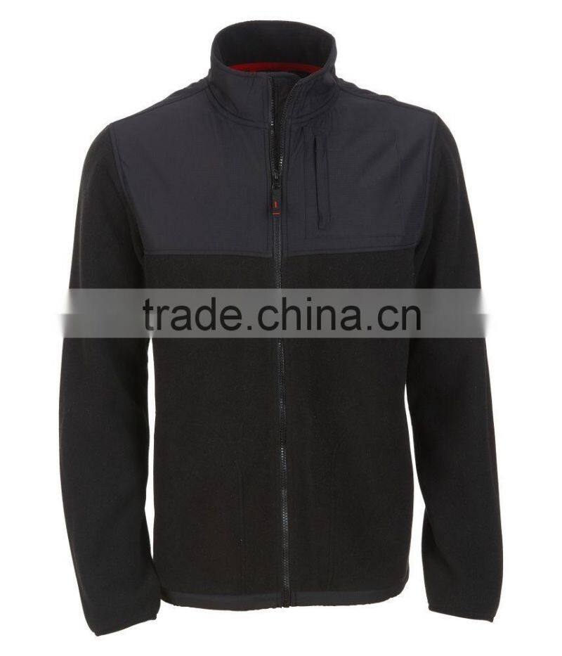Mens Full Zip up Fleece Jacket Sweatshirt