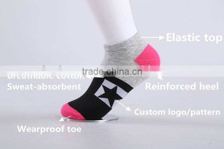 Customize cotton breathable ankle sport running socks