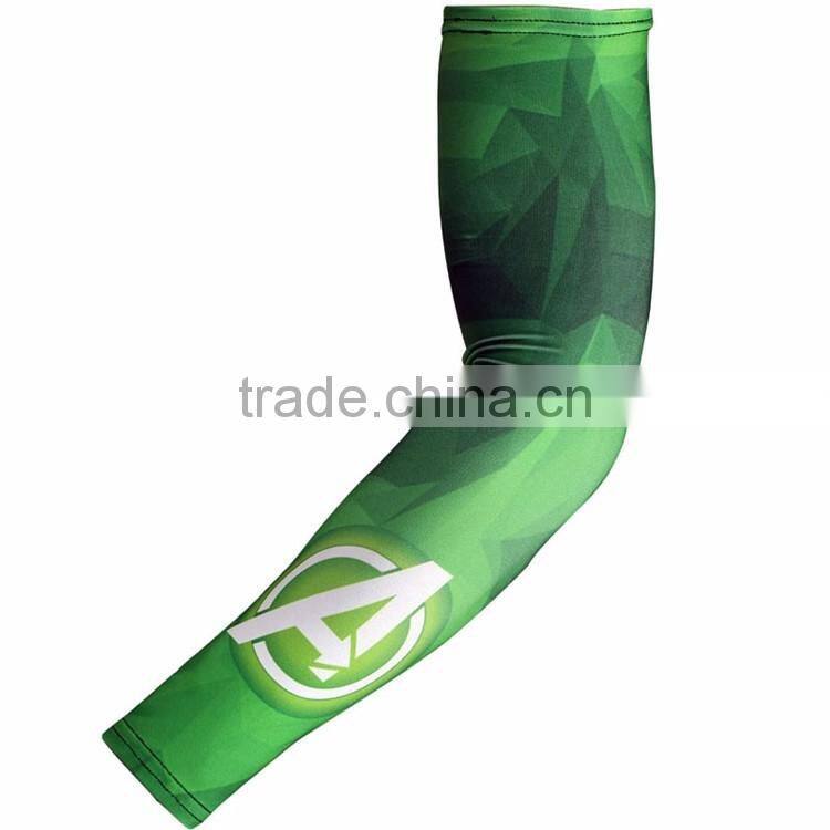 Custom sublimation printing lycra sleeve Compression Arm Warmers for men