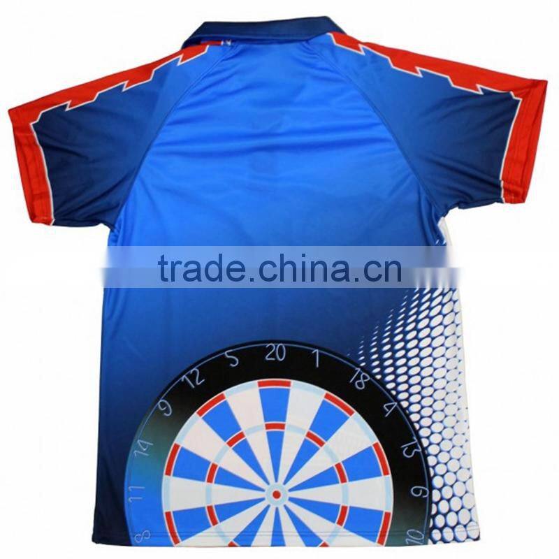 2017 New style sublimation print dart shirts jersey